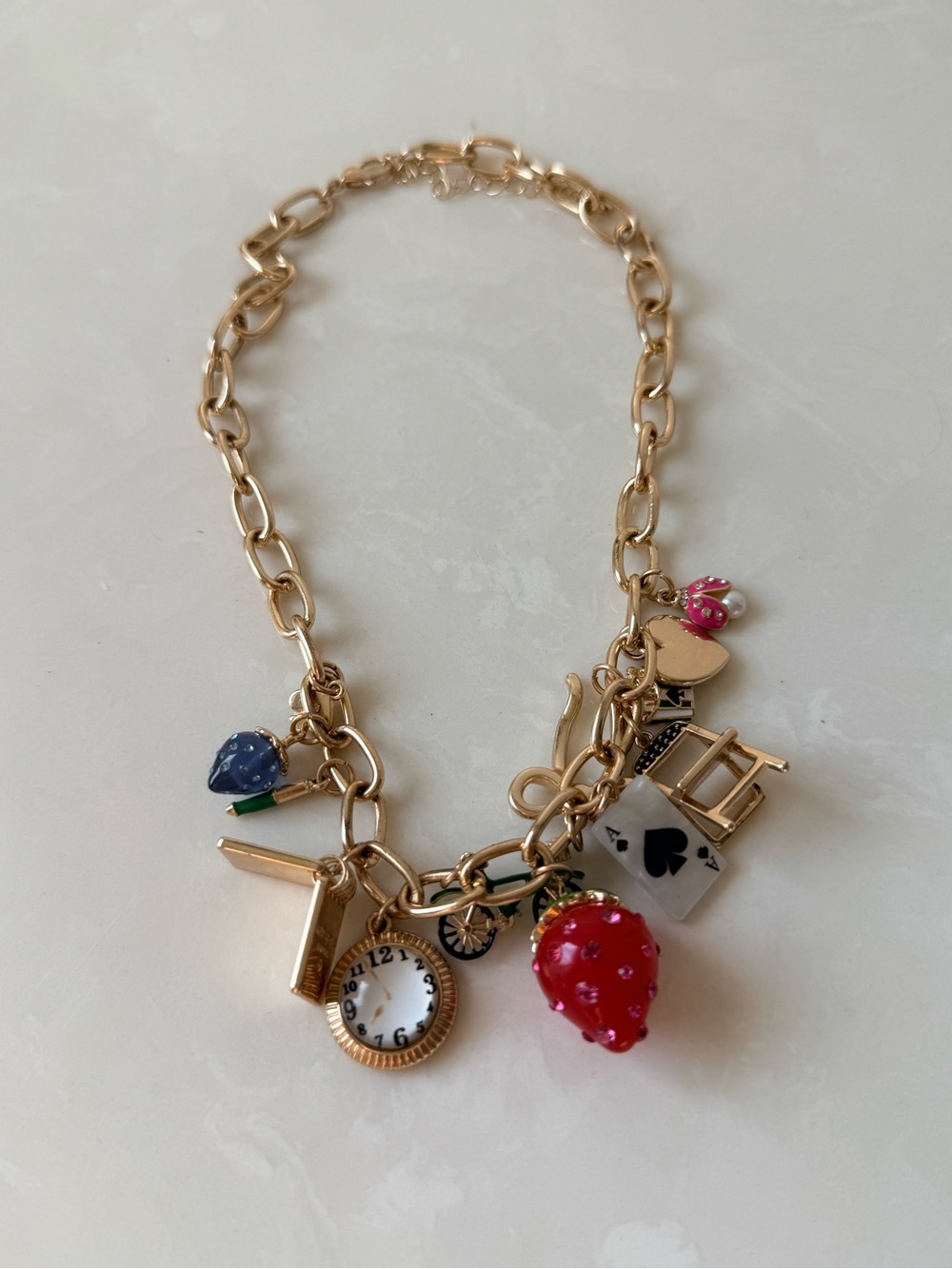 Kate Spade New York x Target chunky charm statement necklace